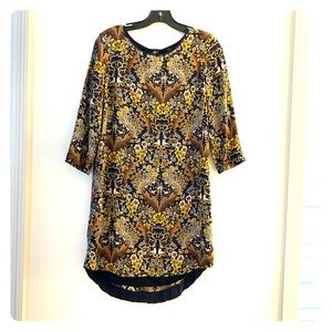 Club Monaco navy multi colored dress